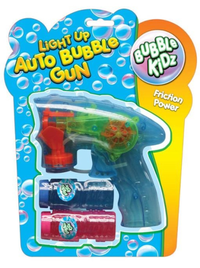 Auto Bubble Gun Light Up (Colour May Vary)