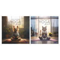 Calendar Square Yoga Animals 2027 12pk