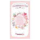 Set of six Prelude C55 Christening granddaughter cards with elegant designs, perfect for special occasion greetings.