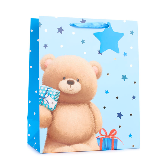 Tiger Feet Gift Bag Bear Stars Extra Large 6pk
