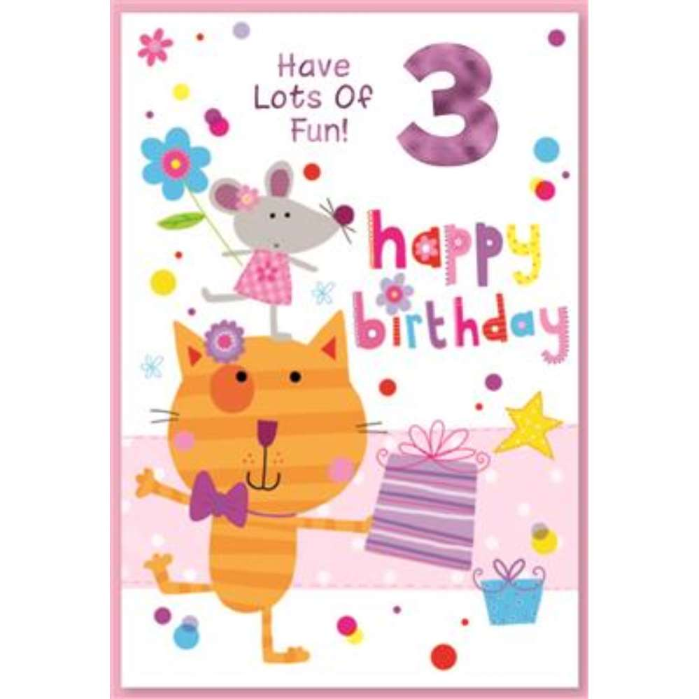 Simon Elvin C50 Birthday Age 3 6pk