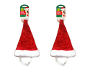Pet Santa Hat Tinsel 24pk (Assorted Sizes)