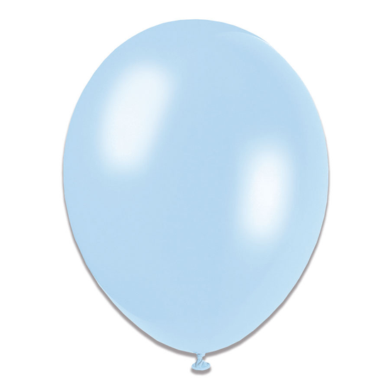 Tiger Feet 6 x 8pk Latex Balloons Light Blue 10