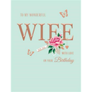 Regal 6 Pack Cards C50 Everyday Birthday Wife
