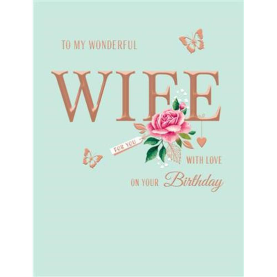 Regal 6 Pack Cards C50 Everyday Birthday Wife