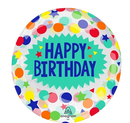 Anagram Dots & Stars 18" Clearz Balloon