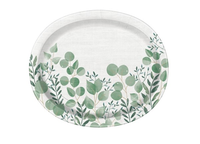 Unique 8 Pack Plates Oval Botanical 9