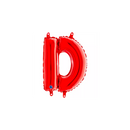 Red Grabo foil balloon in 14-inch letter D shape, designed for celebrations and party decorations.