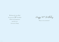 Regal 6 Pack Cards 9x6 Birthday Dad Age 50