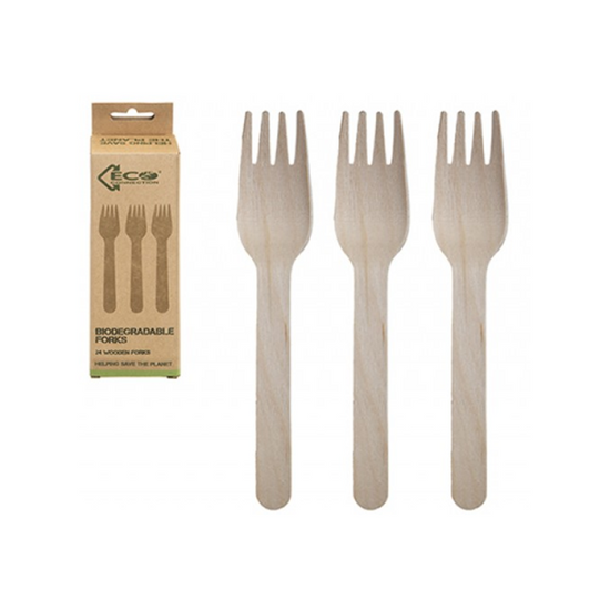 Eco Birchwood Forks 24pk