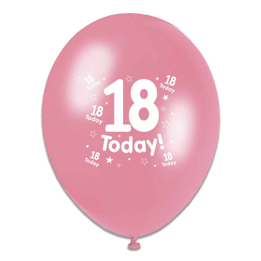 Tiger Feet Age 18 Birthday 10" Balloons 6x8pk