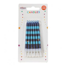 APAC 12 Pack Party Candle Straight Stripes Blue