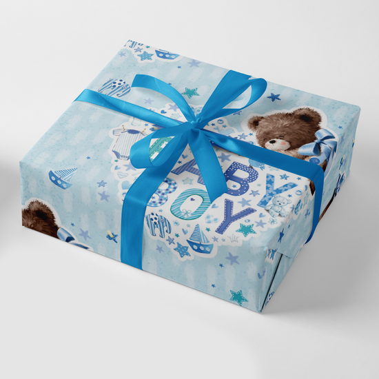 Giftwrap Bear With Icons 24pk