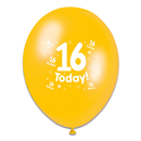 Tiger Feet Age 16 Birthday 10" Balloons 6x8pk