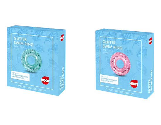 Inflatable Swim Ring Glitter 35" (Colour May Vary)
