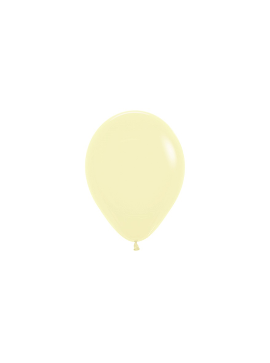 Sempertex Pastel Yellow 5" Latex Balloons 50pk