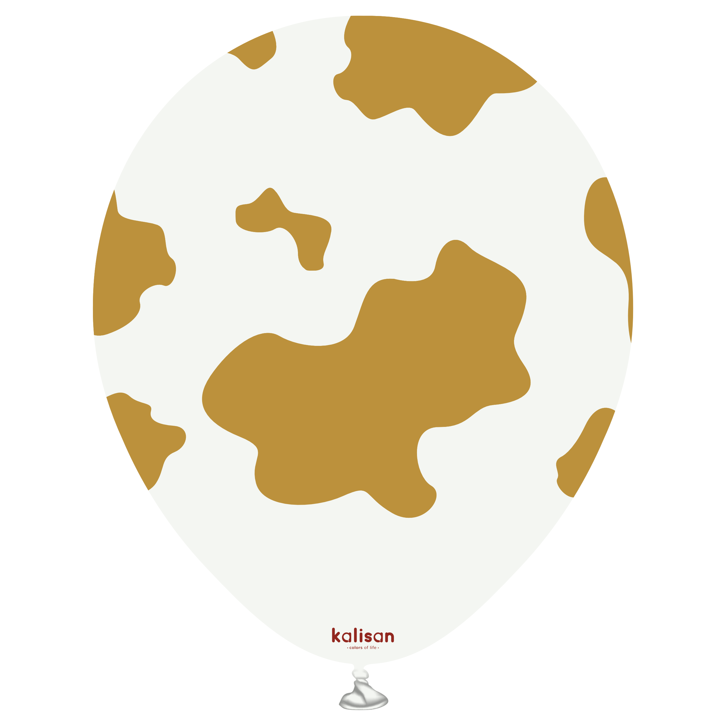Kalisan Safari Cow White/Gold 12" Latex 25pk