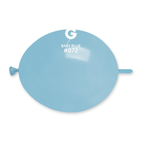 Gemar 100 Pack Latex Balloons Glink Baby Blue 6