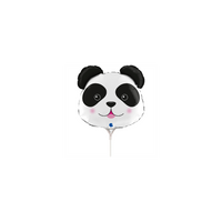 Panda Animal Head 14" Mini Shape Foil Balloon