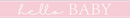 Unique Banner Hello Baby Pink 9ft
