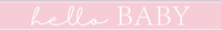 Unique Banner Hello Baby Pink 9ft
