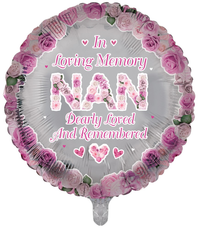 Sensations Foil Balloon Nan Memorial 18"