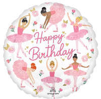 Anagram Foil Balloon Ballerina Girl Birthday 18
