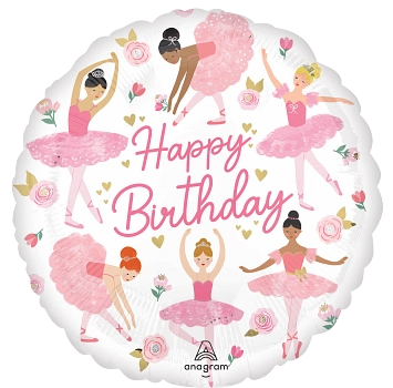 Anagram Foil Balloon Ballerina Girl Birthday 18