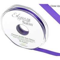 Eleganza Satin Ribbon Purple 10mm x 20m