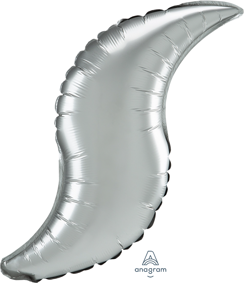 Anagram Foil Balloon Satin Luxe Platinum Curve 28