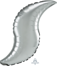 Anagram Foil Balloon Satin Luxe Platinum Curve 28
