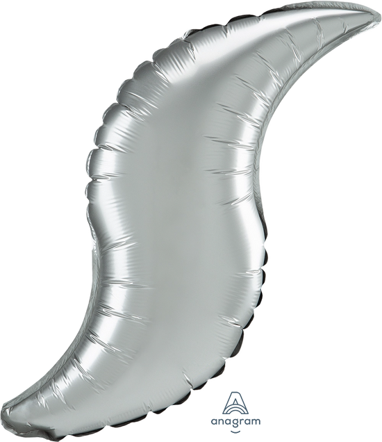 Anagram Foil Balloon Satin Luxe Platinum Curve 28
