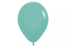 Sempertex Fashion Aquamarine 12-inch latex balloons, 12-pack, for decorative use in celebrations and events.