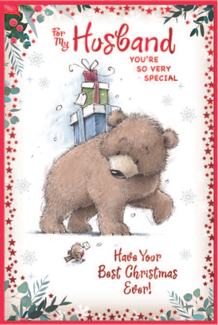 Simon Elvin 6 Pack Cards C75 Christmas Husband