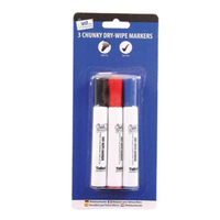 Tallon 3 Pack Dry Wipe Marker Chunky