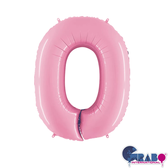 Grabo Foil Balloon Pastel Pink 26" Numbers 0 - 9