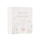 Love Story Plaque Bridemaid 5x5cm
