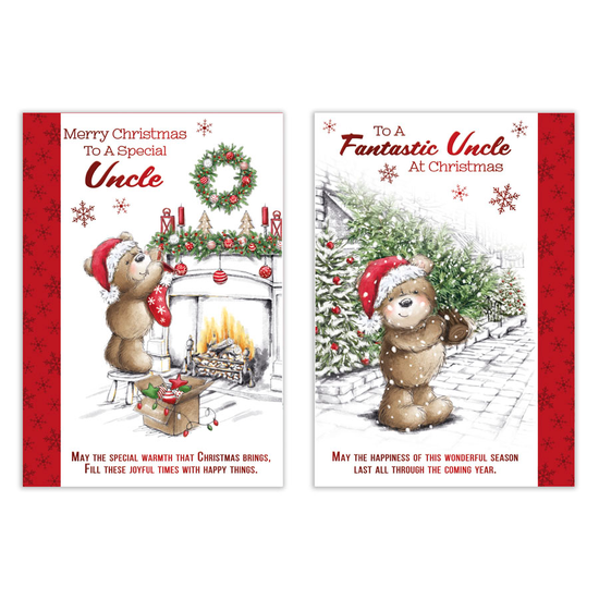 Poppyhill 12 Pack Cards C50 Christmas Uncle