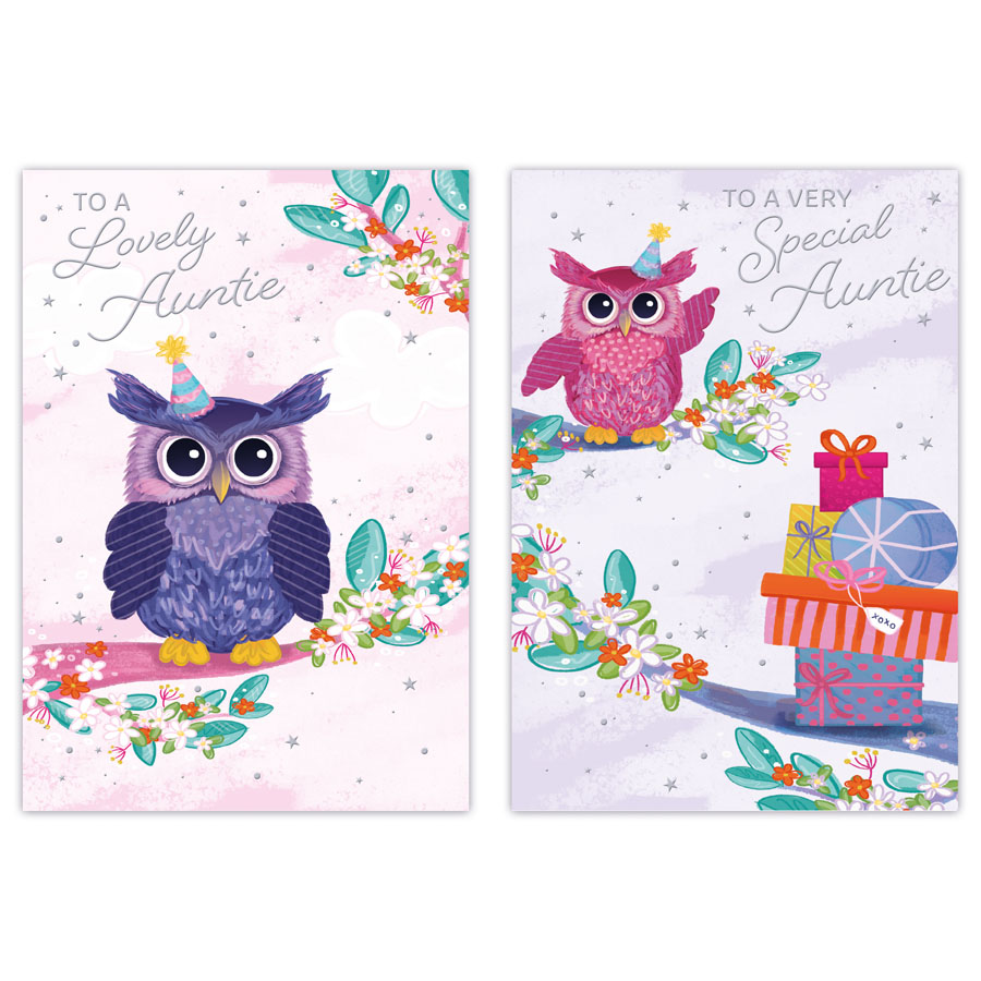 Poppyhill C50 Birthday Auntie 12pk