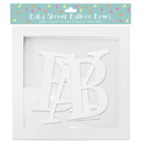 Baby Clear Box Letter Cubes