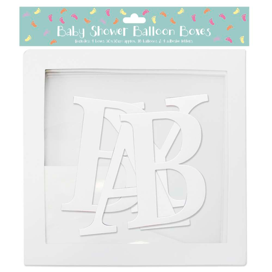 Baby Clear Box Letter Cubes