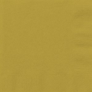 Unique 20 Pack Luncheon Napkins Gold 32.3cm
