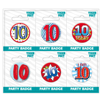 Small Badges Age 10 Male 6pk
