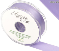 Eleganza Satin Ribbon Lavender 25mm x 20m