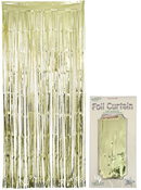 Metallic Gold Foil Door Curtain 2.4M