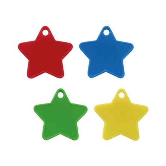 Balloon Weight Primary Asst Star Shape 100pk