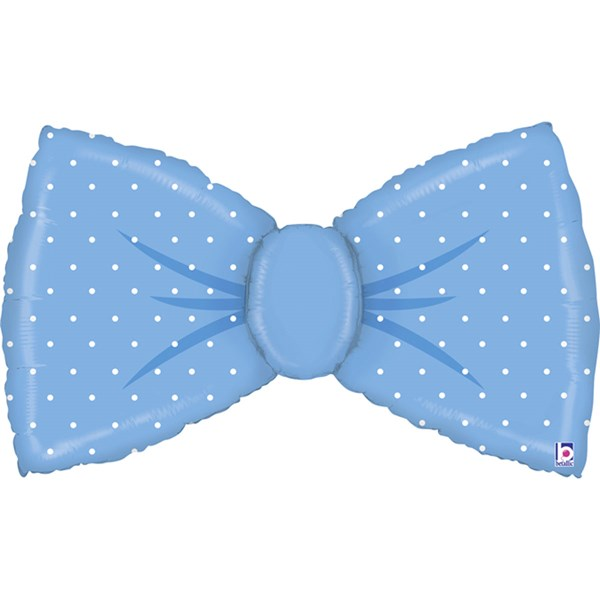 Blue Bowtie 43" Large Shape Foil Balloon