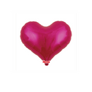 Ibrex Metallic Magenta 14" Heart Foil Balloon 5pk
