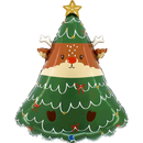 Grabo Reindeer In Tree 23" Foil Balloon