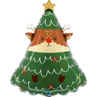Grabo Reindeer In Tree 23" Foil Balloon